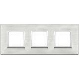 Vimar Eikon EVO 6-Module Cover Plate, 2+2+2 Layout, 71mm Centers