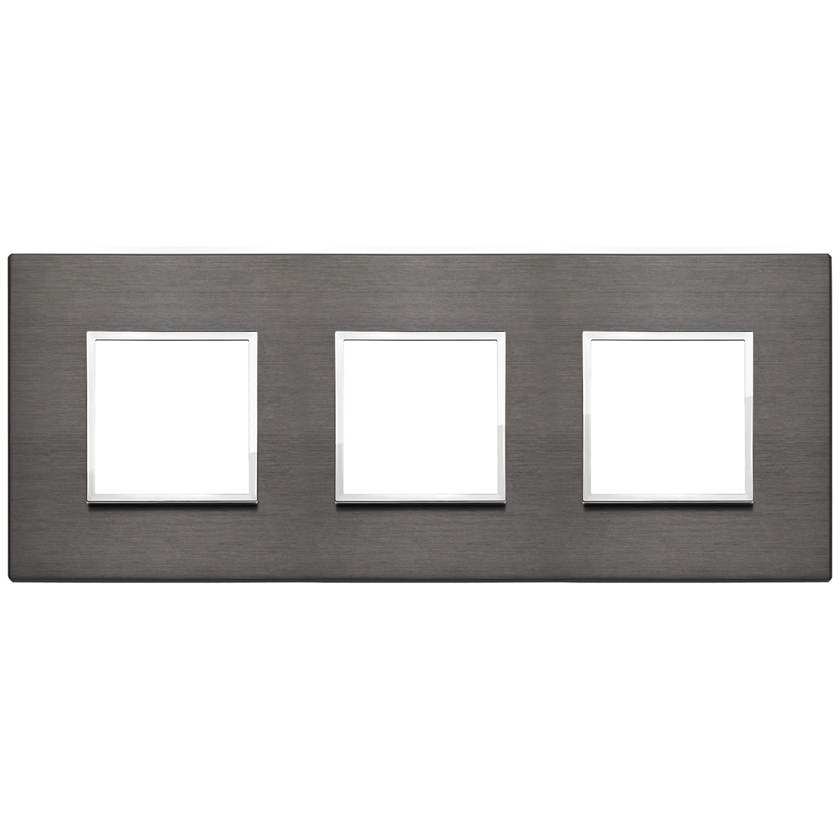 Vimar Eikon EVO 6-Module Cover Plate, 2+2+2 Layout, 71mm Centers