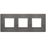 Vimar Eikon EVO 6-Module Cover Plate, 2+2+2 Layout, 71mm Centers
