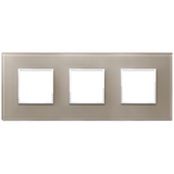 Vimar Eikon EVO 6-Module Cover Plate, 2+2+2 Layout, 71mm Centers