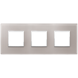 Vimar Eikon EVO 6-Module Cover Plate, 2+2+2 Layout, 71mm Centers