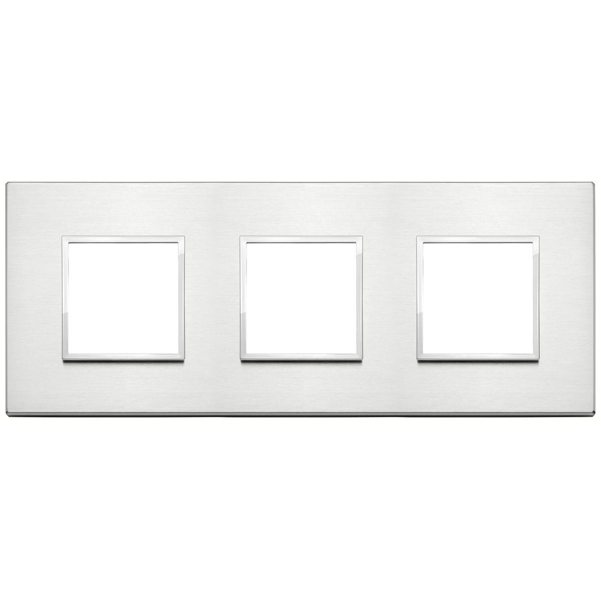 Vimar Eikon EVO 6-Module Cover Plate, 2+2+2 Layout, 71mm Centers