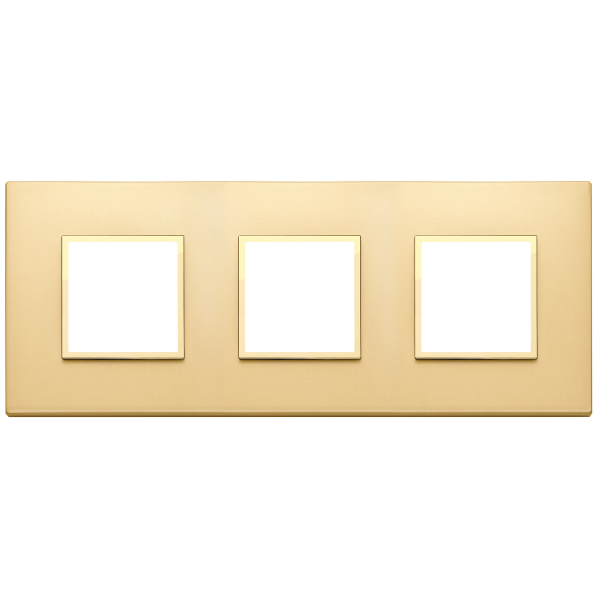 Vimar Eikon EVO 6-Module Cover Plate, 2+2+2 Layout, 71mm Centers