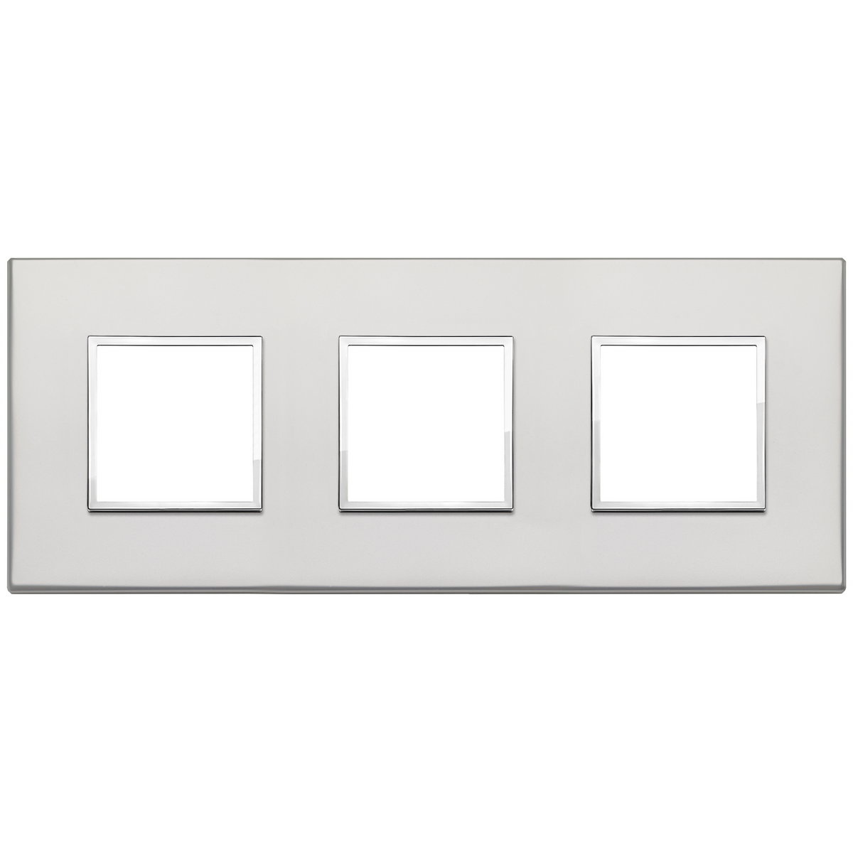 Vimar Eikon EVO 6-Module Cover Plate, 2+2+2 Layout, 71mm Centers