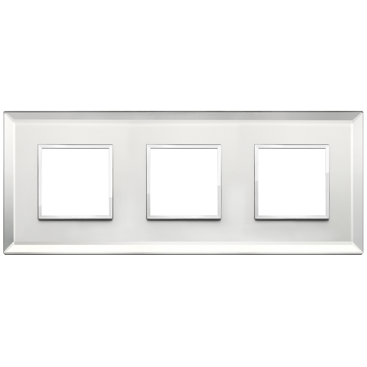Vimar Eikon EVO 6-Module Cover Plate, 2+2+2 Layout, 71mm Centers