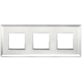 Vimar Eikon EVO 6-Module Cover Plate, 2+2+2 Layout, 71mm Centers