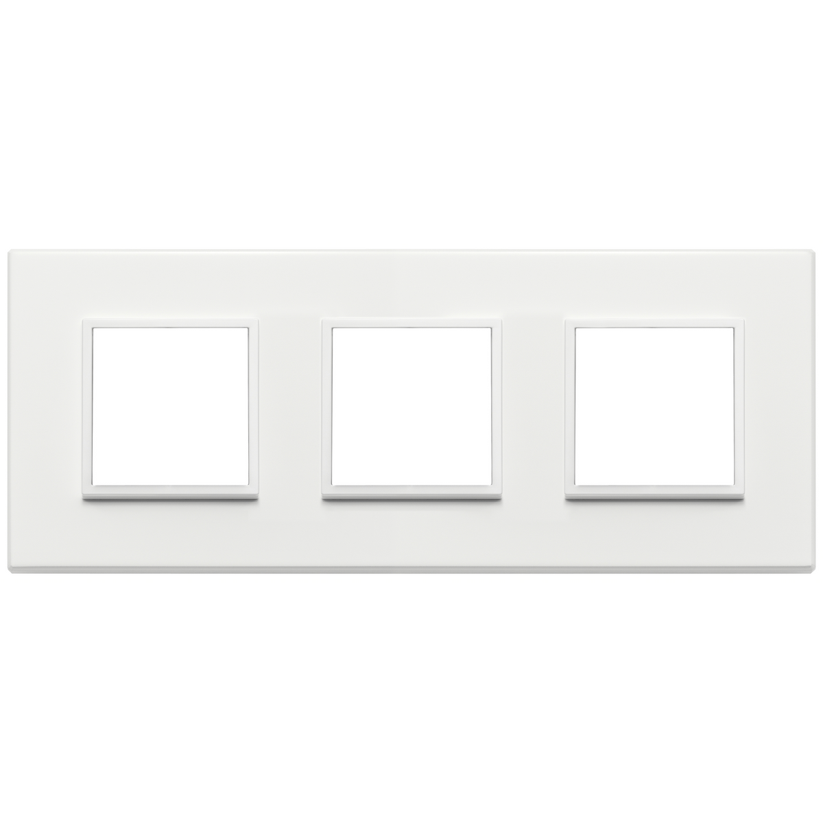 Vimar Eikon EVO 6-Module Cover Plate, 2+2+2 Layout, 71mm Centers