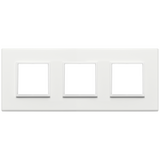 Vimar Eikon EVO 6-Module Cover Plate, 2+2+2 Layout, 71mm Centers