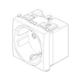 Vimar Eikon SICURY Schuko Socket Outlet, 2P+E, 16A 250V, 2M, IP20