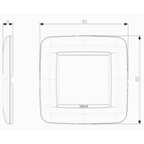 Vimar Eikon 20672 2-Module Round Cover Plate