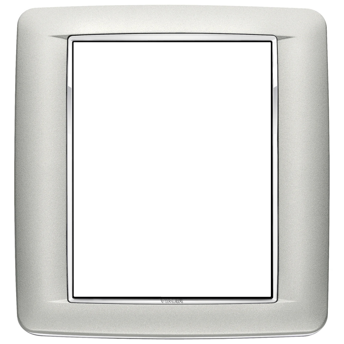 Vimar Eikon Round Cover Plate, 8 (4+4)-Module