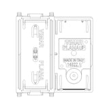 Vimar Plana Interchangeable 2-Module Button, Lightable, IP40