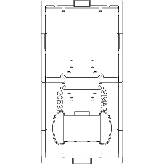 Vimar EIKON Spare 1-Module Interchangeable Button, Thermoplastic