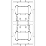 Vimar EIKON Spare 1-Module Interchangeable Button, Thermoplastic