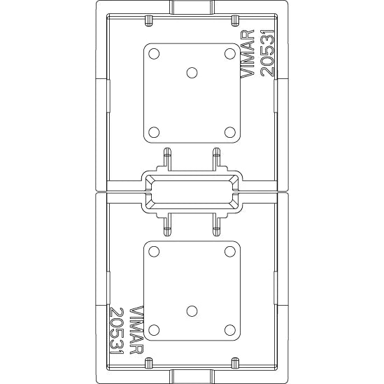 Vimar EIKON Spare 1-Module Interchangeable Button, Thermoplastic