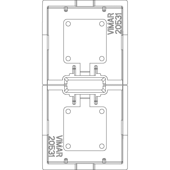 Vimar EIKON Spare 1-Module Interchangeable Button, Thermoplastic