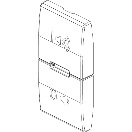 Vimar EIKON Spare 1-Module Interchangeable Button, Thermoplastic