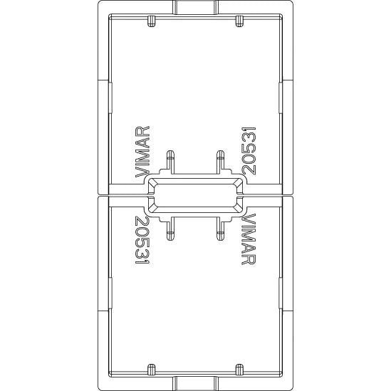 Vimar EIKON Spare 1-Module Interchangeable Button, Thermoplastic