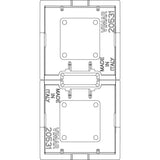Vimar Eikon Interchangeable 1-Module Button, Thermoplastic