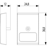 Vimar Idea Interchangeable 1-Module Button, Thermoplastic, Matt