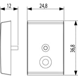 Vimar Idea Interchangeable 1-Module Button, Thermoplastic, Matt