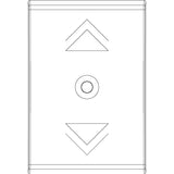 Vimar Idea Interchangeable 1-Module Button, Thermoplastic, Matt