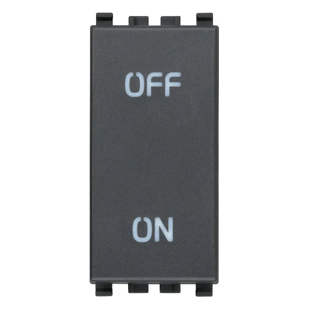 Vimar Eikon 2P 1-Way Switch, 20AX, 250V, IP40, Lightable
