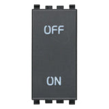 Vimar Eikon 2P 1-Way Switch, 20AX, 250V, IP40, Lightable