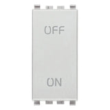 Vimar Eikon 2P 1-Way Switch, 20AX, 250V, IP40, Lightable
