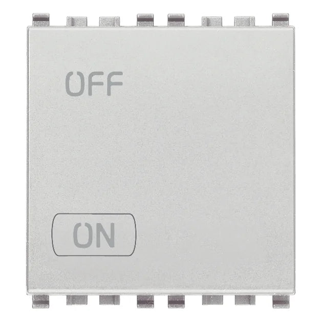 Vimar Eikon 2P 1-Way Switch, 20AX, 250V, IP40, Lightable