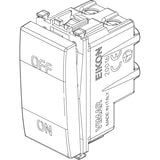 Vimar Eikon 2P 1-Way Switch, 20AX, 250V, IP40, Lightable