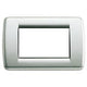 Vimar Idea Rondò Cover Plate, 3-Module, Clamp Mounting