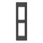 Vimar Eikon Classic Cover Plate, Panel Mount, 2-Module, Die-Cast Metal