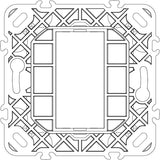 Vimar Plana 1-Module Mounting Frame, Without Screws, for 60 mm Fixing Centres or 56x56 mm Flush Mounting Boxes