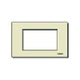 Vimar 8000 Series 3 Special Module Cover Plate, For 3-Module Flush Mounting Boxes, Snap-Fix