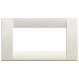 Vimar Idea Classica 4-Module Cover Plate, Horizontal/Vertical Mounting, 145 x 82 mm, Thermoplastic