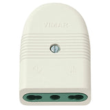 Vimar Mille Series P17/11 Axial Socket Outlet, 2P+E, 16A, 250V, IP20