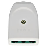 Vimar Supernova Series 2P+E P17/11 Axial Socket Outlet, 16A, 250V, IP20, Screw Terminal, Halogen-Free Thermoplastic