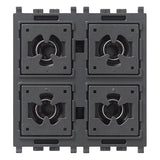 Vimar By-me Plus 4-Button Home Automation Control, 2-Module, RGB LED Locator