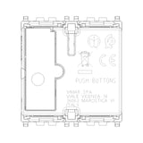 Vimar By-me Plus 4-Button Home Automation Control, 2-Module, RGB LED Locator