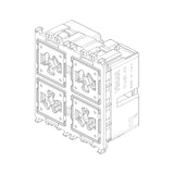 Vimar By-me Plus 4-Button Home Automation Control, 2-Module, RGB LED Locator