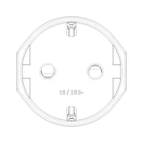 Vimar Supernova 2P+E German Type F Axial Socket Outlet, 16A, 250V, IP20, Screwed Terminal
