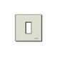Vimar 8000 Series 1-Module Cover Plate, For 08501 Mounting Frame, 60 mm Round Mounting Box, Snap Fixing