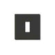 Vimar 8000 Series 1-Module Cover Plate, For 08501 Mounting Frame, 60 mm Round Mounting Box, Snap Fixing