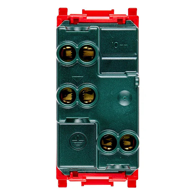 Vimar Plana 2P+E P17/11 Socket Outlet, 16A, 250V, IP20, Flush Mount