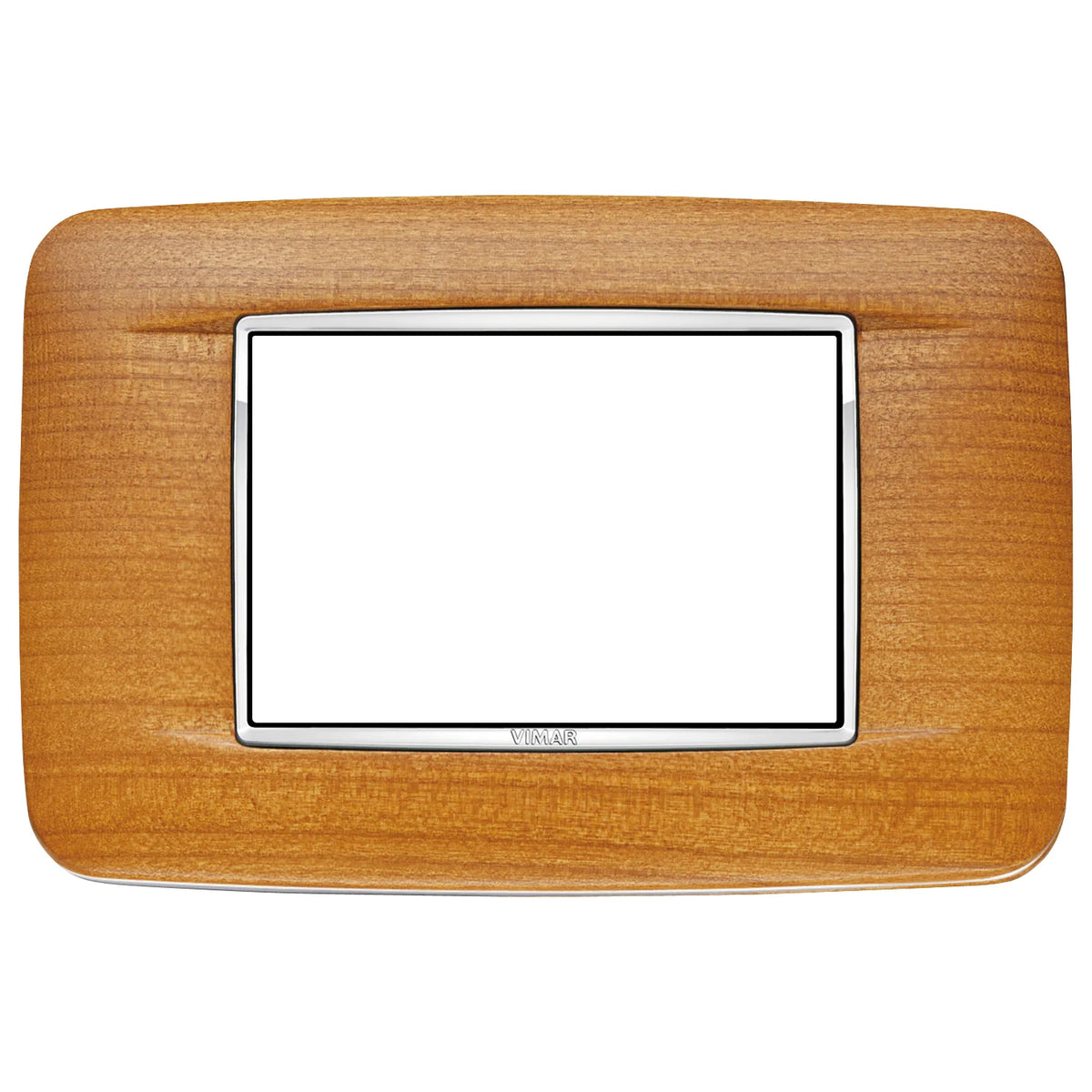Vimar Eikon 3-Module Round Cover Plate, 120 x 80 mm, For 21613 Frame