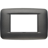 Vimar Eikon 3-Module Round Cover Plate, 120 x 80 mm, For 21613 Frame