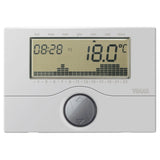 Vimar Surface Battery Timer Thermostat, For Heating and Air-Conditioning Systems, 5(2)A 250V, Daily/Weekly Programming