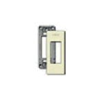 Vimar 8000 Series 1-Module Cover Plate with Mounting Frame, Panel Mount, Snap Fixing