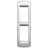 Vimar IDEA Rondò Cover Plate, 2-Module, Die-Cast Metal, Panel Mount